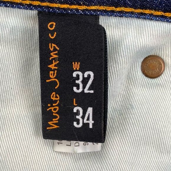 Nudie Jeans Men Lean Dean Slim-Fit Selvedge Worn In Jeans | Size: 32* (See Pics) - Picture 12 of 15